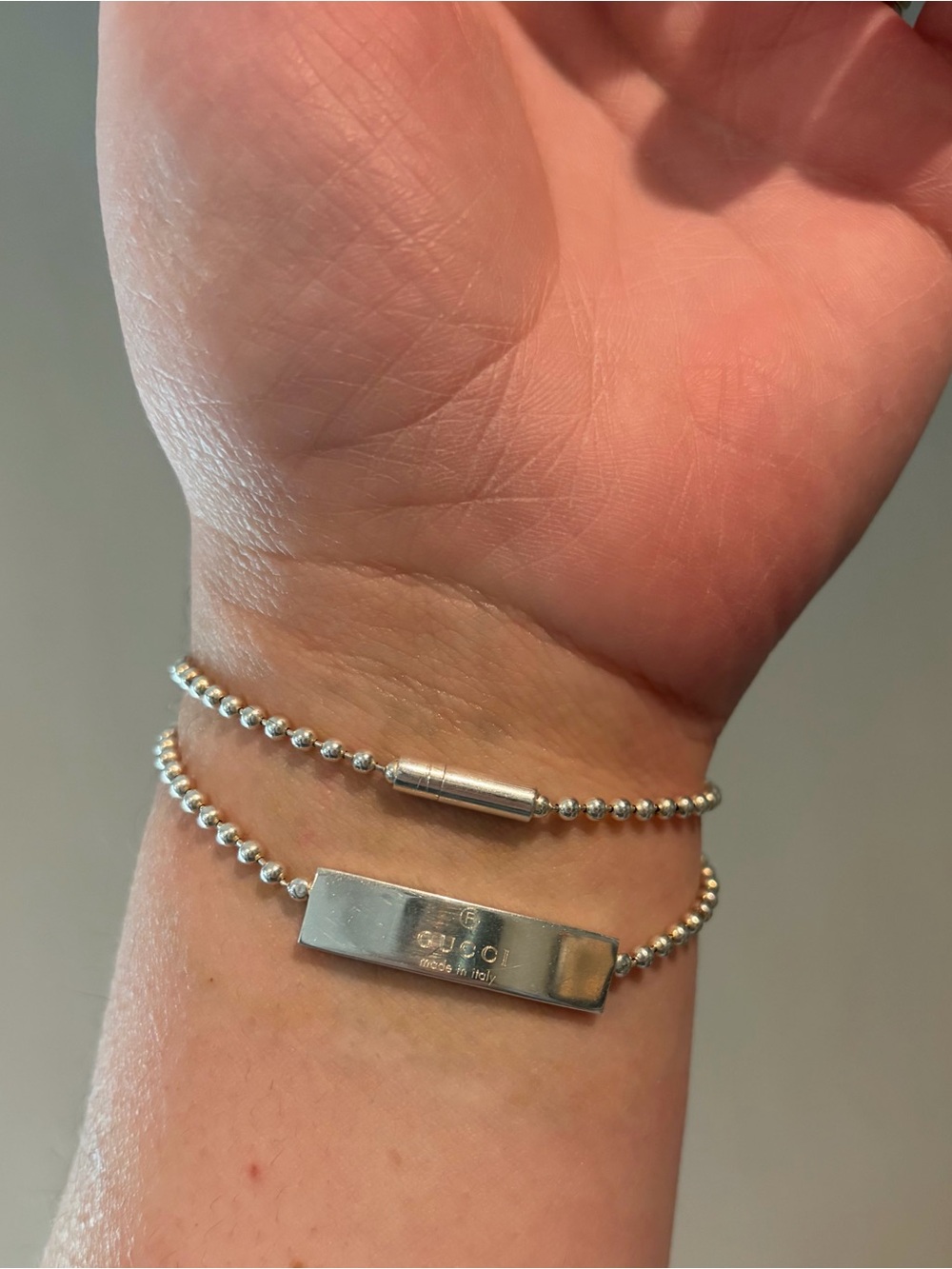 Gucci .925 silver bracelet or choker, unisex
